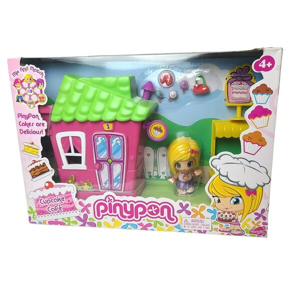 2012 Pinypon Cupcake Cafe Doll Famosa Little House Cake Shop Bakery NOS Playset
